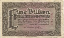 Wetzlar - Stadt - 1.11.1923 - 1 Billion Mark