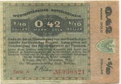 Wetzlar - Stadt - 20.11.1923 - 0.42 Gold-Mark