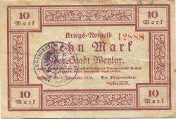 Wetzlar - Stadt - 1.11.1918 - 1.2.1919 - 10 Mark