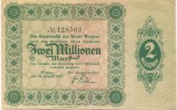 Wetzlar - Stadt - 10.8.1923 - 2 Millionen Mark