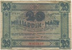 Wetzlar - Stadt - 25.10.1923 - 20 Milliarden Mark