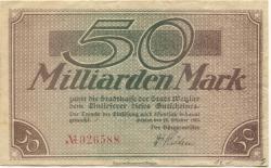 Wetzlar - Stadt - 25.10.1923 - 50 Milliarden Mark