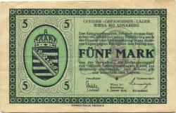 Wiesa (Thermalbad Wiesenbad) - Offizier-Gefangenenlager - 1.1.1916 - 5 Mark