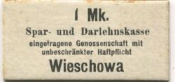 Wieschowa (heute: PL-Wieszowa) - Spar- und Darlehnkasse eGmhH - -- - 1 Mark
