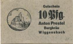 Wiggensbach - Prestel, Anton, Burgbräu - -- - 10 Pfennig