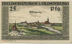 Wildeshausen - Stadt - 1.12.1921 - 25 Pfennig
