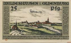 Wildeshausen - Stadt - 1.12.1921 - 25 Pfennig