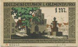 Wildeshausen - Stadt - 1.12.1921 - 1 Mark