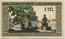 Wildeshausen - Stadt - 1.12.1921 - 1 Mark