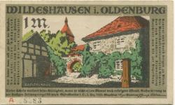 Wildeshausen - Stadt - 1.12.1921 - 1 Mark