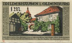 Wildeshausen - Stadt - 1.12.1921 - 1 Mark