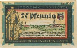 Wildeshausen - Stegemann, Carl, Hotel - -- - 25 Pfennig