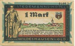 Wildeshausen - Stegemann, Carl, Hotel - -- - 1 Mark