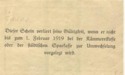 Wilhelmshaven - Stadt - - 1.2.1919 - 1 Mark