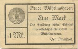 Wilhelmshaven - Stadt - - 1.2.1919 - 1 Mark