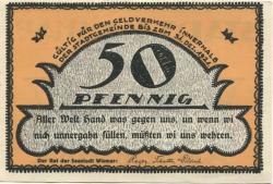 Wismar - Stadt - - 31.12.1921 - 50 Pfennig 