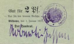 Witkowo - Kreis - 1.1.1917 - 2 Pfennig 