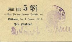 Witkowo - Kreis - 1.1.1917 - 5 Pfennig 