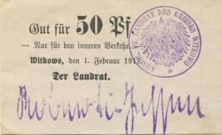 Witkowo - Kreis - 1.2.1917 - 50 Pfennig 