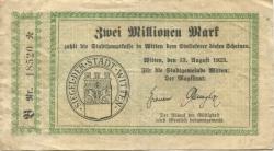 Witten - Stadt - 13.8.1923 - 2 Millionen Mark