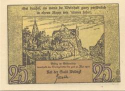 Woldegk - Stadt - - 31.5.1922 - 25 Pfennig