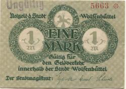 Wolfenbüttel - Stadt - November 1918 - 1 Mark