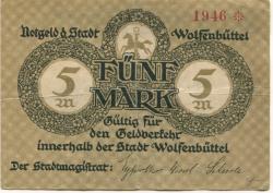 Wolfenbüttel - Stadt - November 1918 - 5 Mark