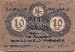 Wolfenbüttel - Stadt - November 1918 - 10 Mark