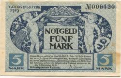 Wolfstein - Distriktsgemeinde - 8.11.1918 - 1.2.1919 - 5 Mark