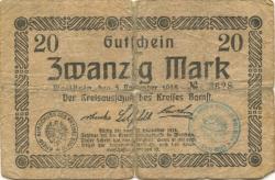 Wollstein (heute: PL-Wolsztyn) - Kreis Bomst - 5.11.1918 - 31.12.1918 - 20 Mark