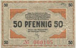 Worms - Stadt - 30.8.1919 - 50 Pfennig