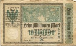 Worms - Stadt - 26.6.1923 - 10 Millionen Mark