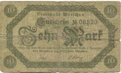 Wreschen (heute: PL-Wrzesnia) - Stadt - -- - 10 Mark