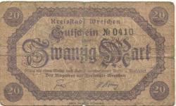 Wreschen (heute: PL-Wrzesnia) - Stadt - -- - 20 Mark