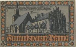 Wriezen - Stadt - 20.8.1919 - 31.12.1921 - 25 Pfennig