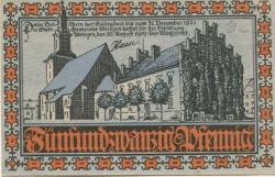 Wriezen - Stadt - 20.8.1919 - 31.12.1921 - 25 Pfennig