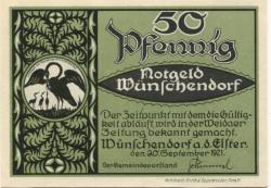 Wünschendorf - Gemeinde - 20.9.1921 - 50 Pfennig