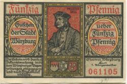 Würzburg - Stadt - -- - 50 Pfennig