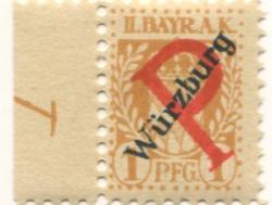 Würzburg - II.Bayerisches Armeekorps, Lager Würzburg - -- - 1 Pfennig