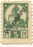 Würzburg - II.Bayerisches Armeekorps, Lager Würzburg - -- - 5 Pfennig