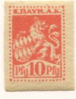 Würzburg - II.Bayerisches Armeekorps, Lager Würzburg - -- - 10 Pfennig
