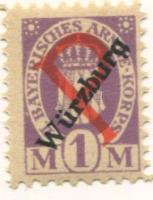Würzburg - II.Bayerisches Armeekorps, Lager Würzburg - -- - 1 Mark