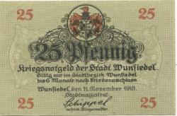 Wunsiedel - Stadt - 11.11.1918 - 25 Pfennig