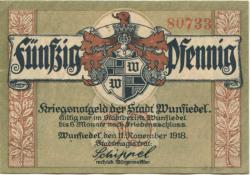 Wunsiedel - Stadt - 11.11.1918 - 50 Pfennig