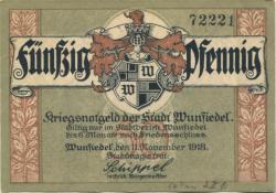 Wunsiedel - Stadt - 11.11.1918 - 50 Pfennig