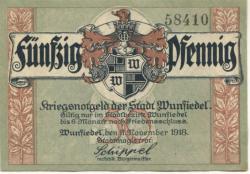 Wunsiedel - Stadt - 11.11.1918 - 50 Pfennig