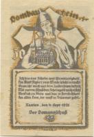 Xanten - Dom-Ausschuss - 4.9.1921 - 50 Pfennig 