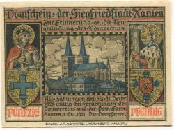 Xanten - Domverein und Dompfarre - 1.10.1921 - 31.12.1921 - 50 Pfennig 