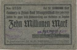 Zella-Mehlis - Jopp, Andreas, Fahrradteile, Talstr.50-52 - 28.8.1923 - 10 Millionen Mark 