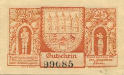 Zerbst - Stadt - 1.7.1921 - 25 Pfennig